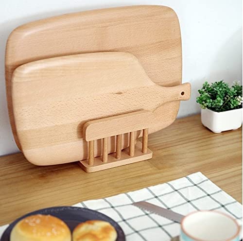 Premium Wooden Dual Cutting Board Rack - Kitchen Organizer Stand for Chopping Boards | Pantry & Cabinet Storage Solution | Perfect for Beach Houses, Small Kitchens & Organized Spaces