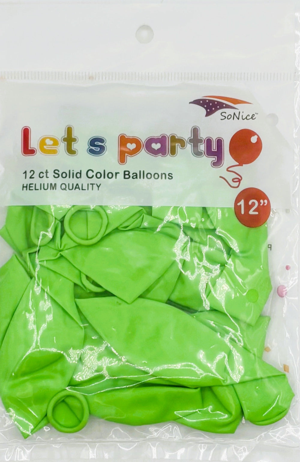 12 Pack Lime Green Latex Balloons for Party Decorations, Birthday, Wedding, Baby Shower & Celebrations - 12 Count Bag