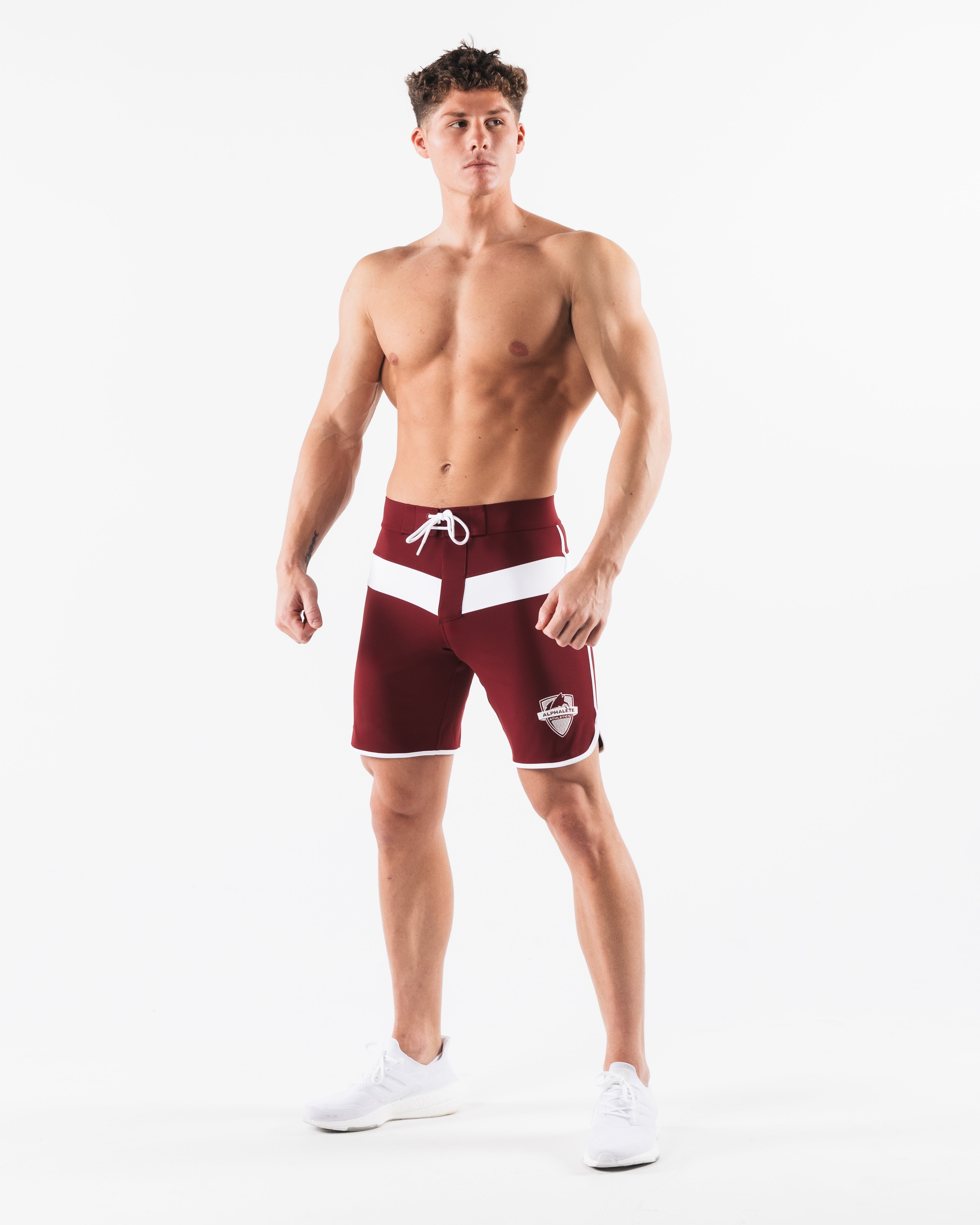 Titan Boardshort - Premium White Merlot Swim Trunks for Men | Quick-Dry, Comfortable & Stylish Beachwear for Surfing, Swimming & Summer Vacations