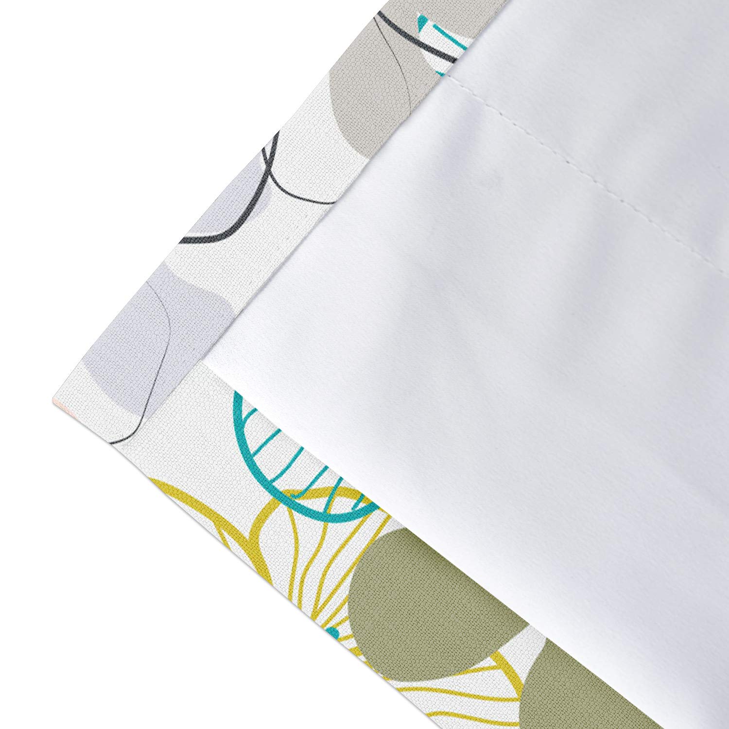 Floral Linen Blackout Curtains Extra Wide 150x96 Inches - Pinch Pleat Room Darkening Drapes for Living Room, Bedroom & Large Windows | Light Reducing, Black & Blue Floral Design (1 Panel)