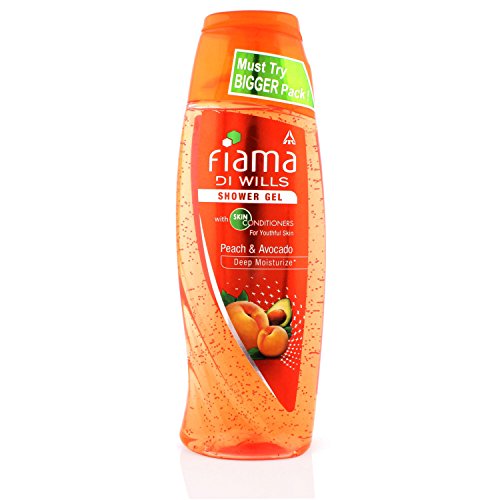 Fiama Di Wills Deep Moisturizing Shower Gel with Peach & Avocado Extract - 250ml Hydrating Body Wash for Dry Skin - Perfect for Daily Shower & Spa Relaxation at Home
