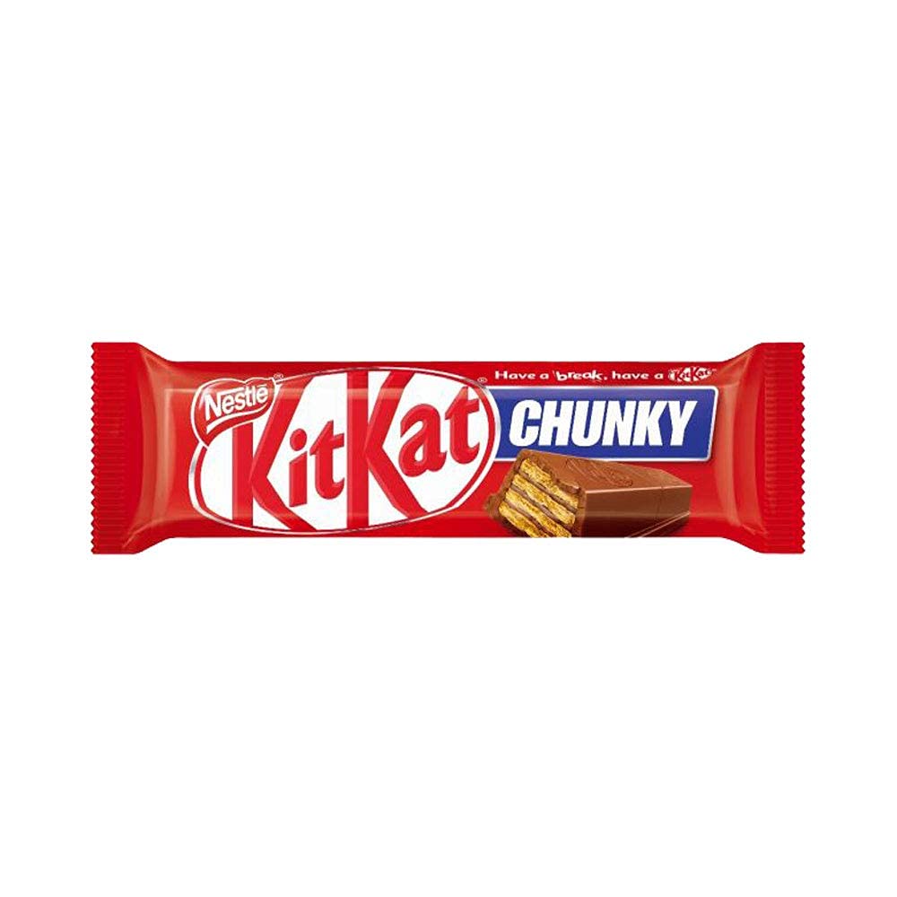 Nestle KitKat Chunky Milk Chocolate Bars - 6 Pack (40g Each) | Bulk Snacks for Office, School & Travel | Rich Creamy Chocolate Candy Treat