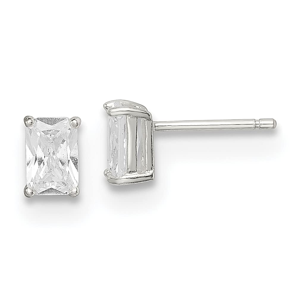 925 Sterling Silver Cubic Zirconia CZ Stud Earrings for Women - Hypoallergenic Fine Jewelry Set - Perfect Gift for Her (Birthday, Anniversary, Valentine's Day)