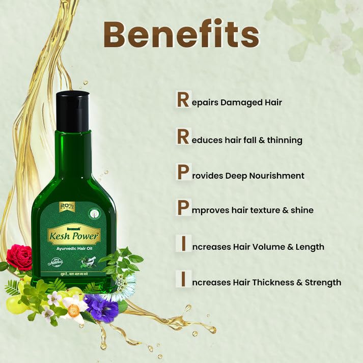 Deemark Herbal Hair Oil for Long & Shiny Hair - Anti Hair Fall Control, Promotes Thick & Soft Hair - Reduces Premature Greying & Balances Hair Growth Cycle - 120ml (Pack of 2) - Perfect for Daily Hair Care & Scalp Nourishment
