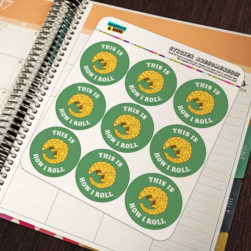 Funny Armadillo Stickers for Planners, Calendars & Scrapbooking - Cute Crafting Decals for Bullet Journals, DIY Projects & Gift Wrapping