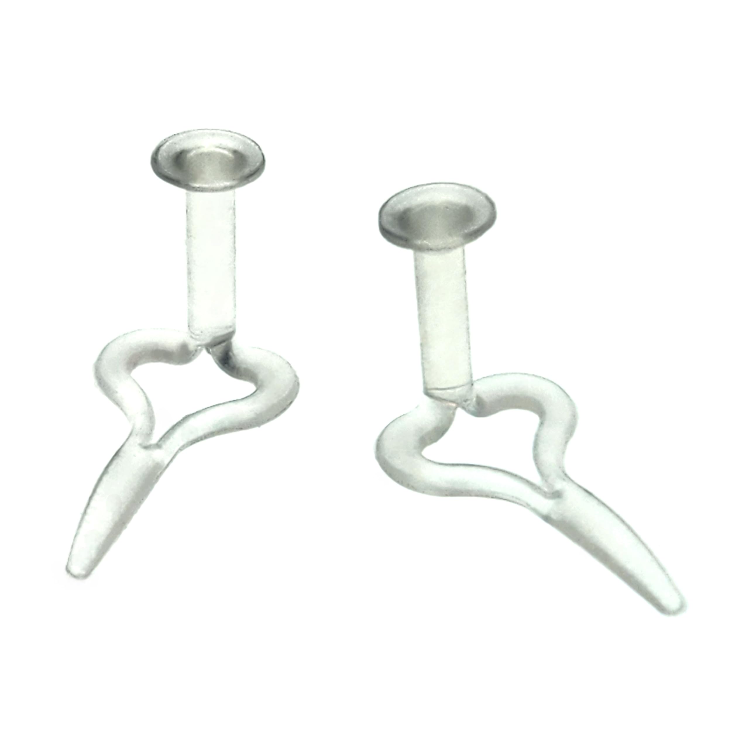 Clear Implant Silicone Body Piercing Retainers - Invisible Retainer for Work, Sports & MRI Safety - Hypoallergenic Pair for Sensitive Skin
