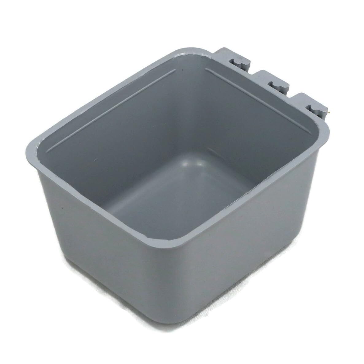 100-Pack Gray Cage Cups for Chickens, Dogs, Pheasants & Rabbits - Durable Feed & Water Dispenser for Animal Cages - Perfect for Poultry Coops, Rabbit Hutches & Pet Kennels