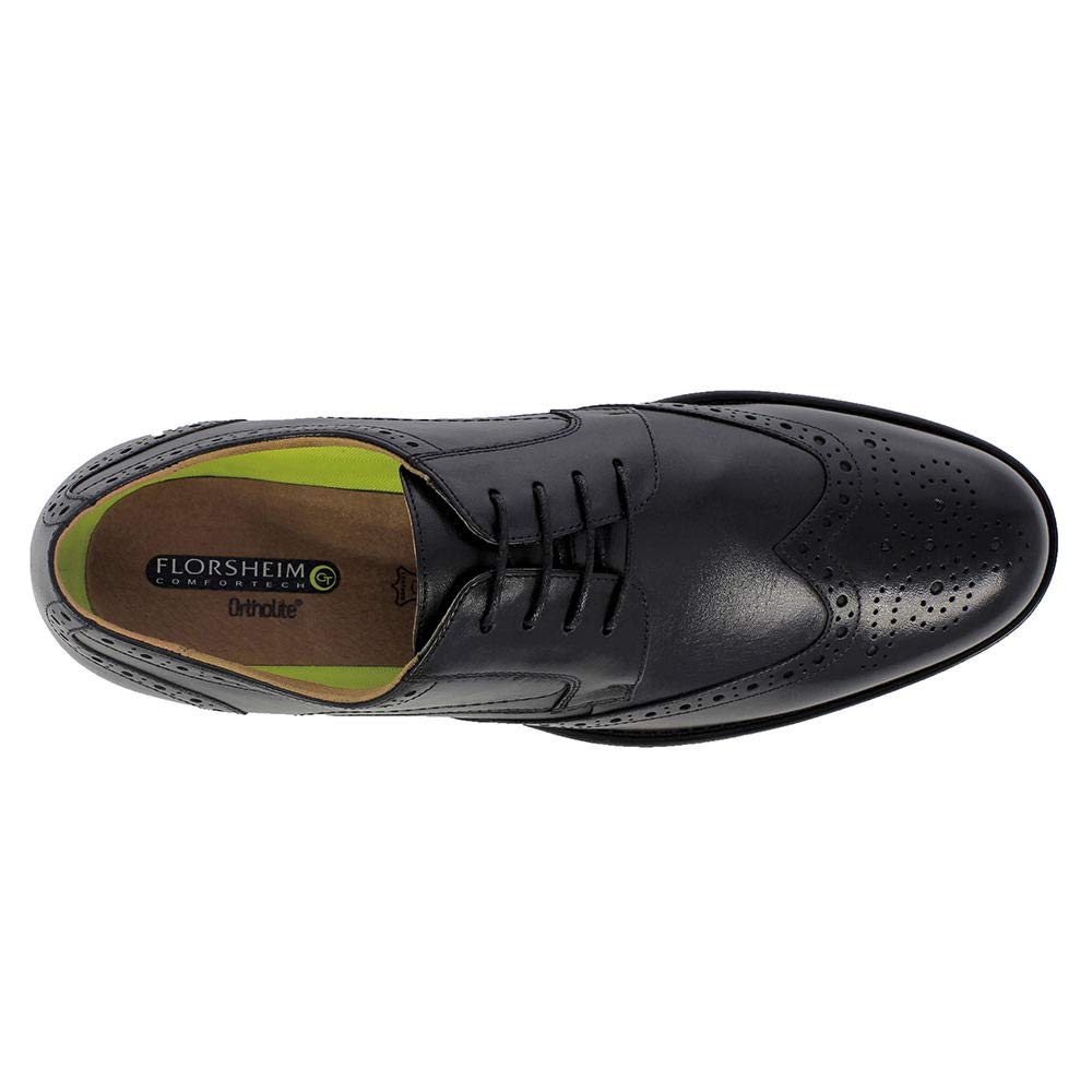 Florsheim Men's Midtown Wingtip Oxford Dress Shoes - Classic Business & Formal Wear for Office, Weddings & Special Occasions