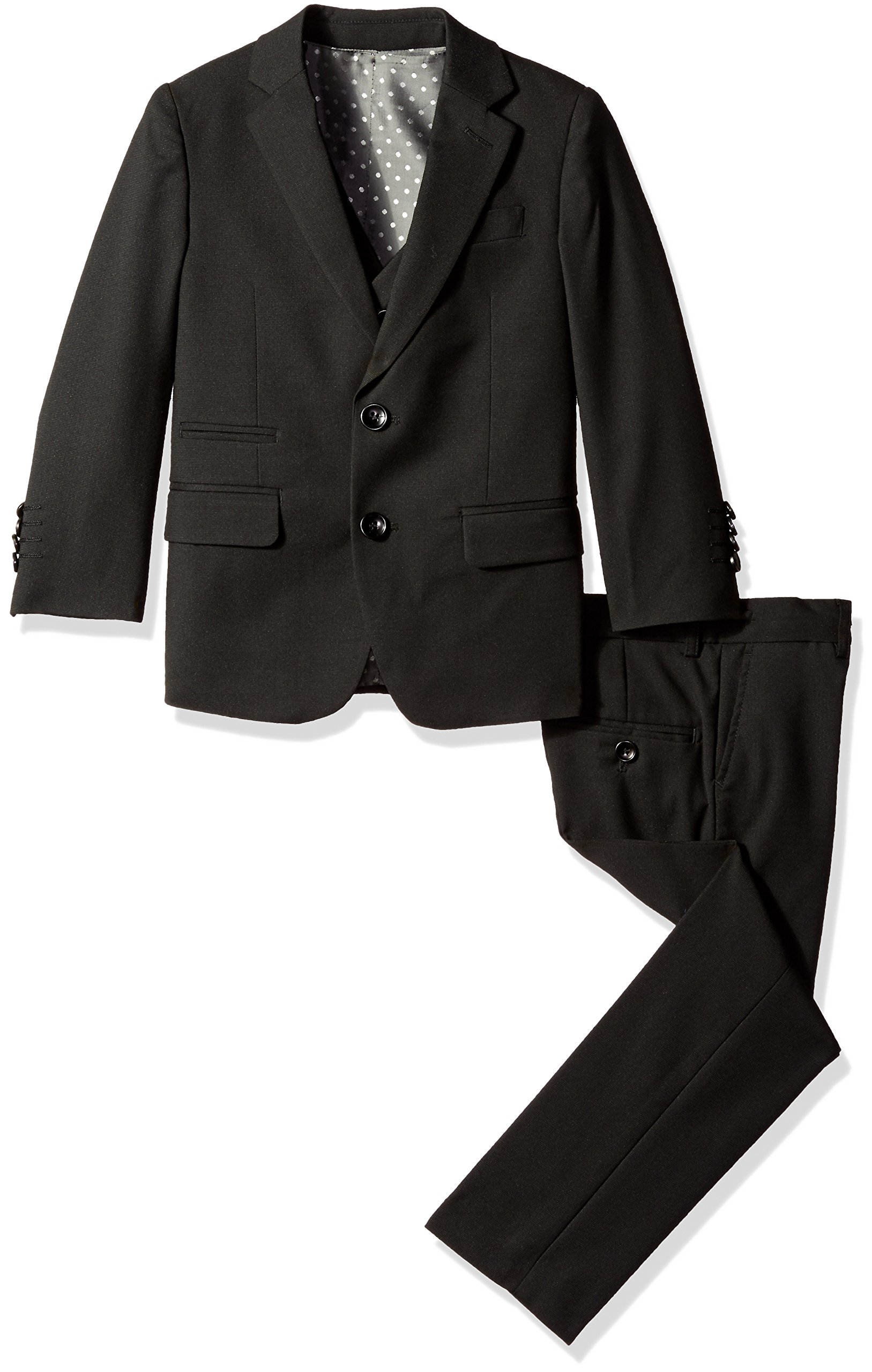 Isaac Mizrahi Boys' 3-Piece Suit Set with Two-Button Jacket - Formal Wear for Weddings, School Events & Special Occasions