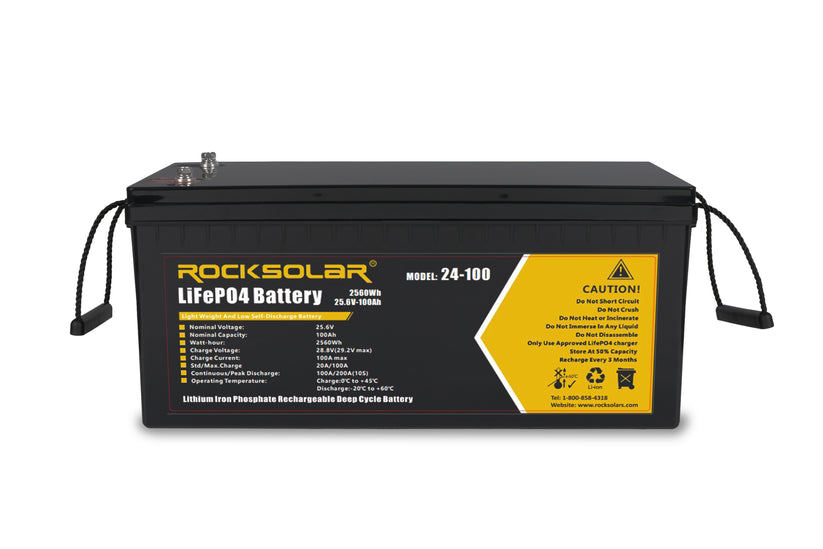 ROCKSOLAR 2000W 24V Off Grid Solar Power System Kit with Solar Panels & Inverter - Perfect for RV, Camping, Cabin, and Emergency Backup Power