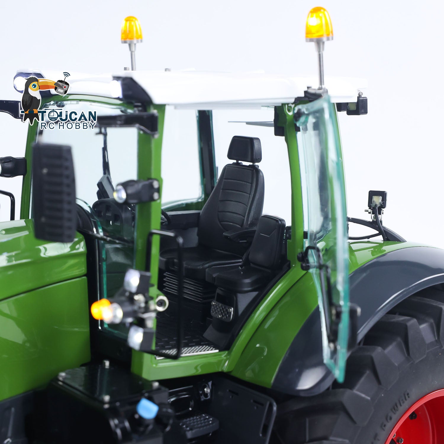 LESU AOUE 1050 1/14 Scale 4x4 Metal Hydraulic RC Tractor - 4WD Remote Control Truck with Realistic Smoke, Lights & Sounds - Electric Toy Car for Kids & Adults - Perfect for Farm Play, Off-Road Racing & Collectors