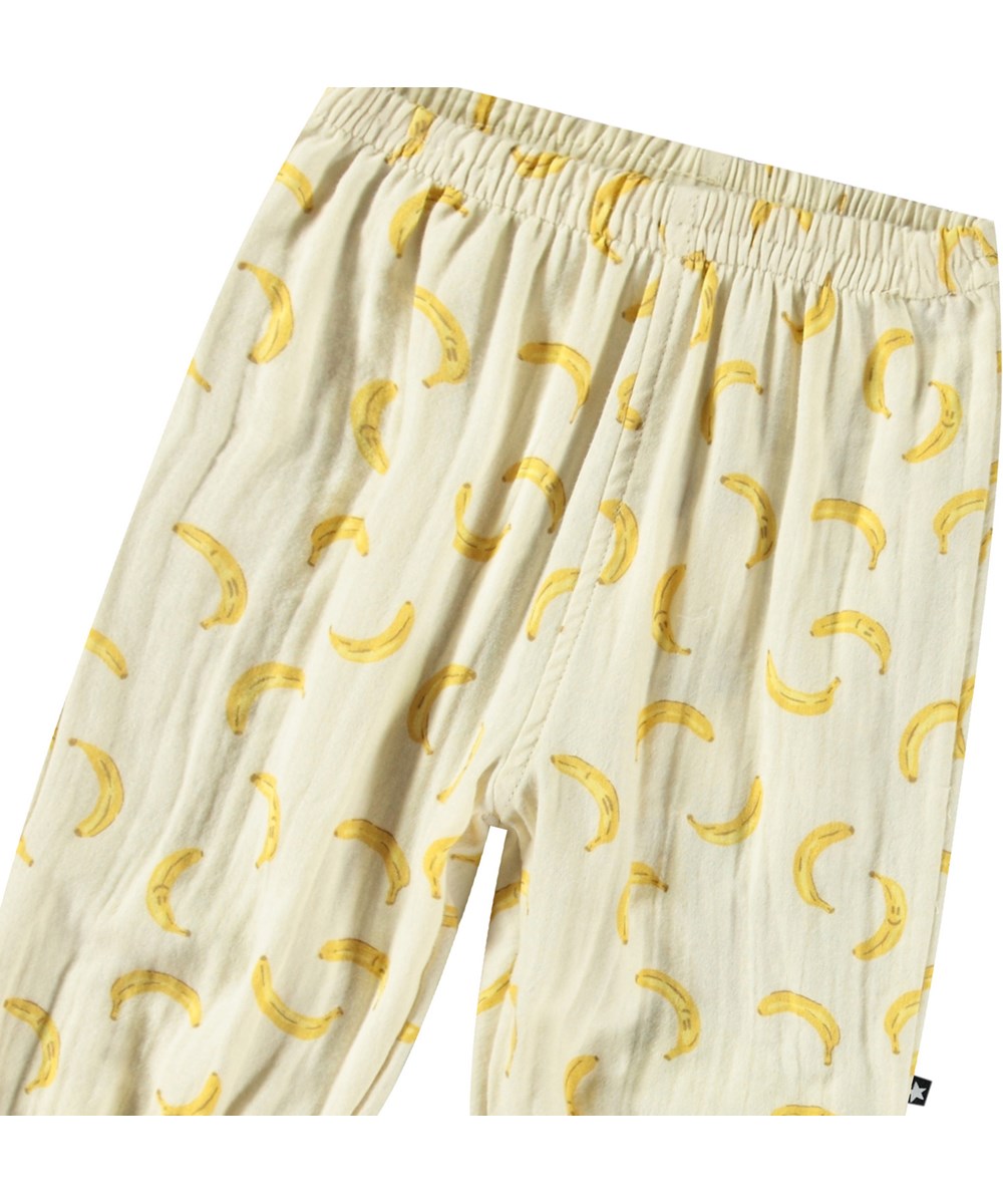 Molo Serene Pants - Soft Cotton Women's Lounge Pants with Cute Banana Print | Comfortable Sleepwear & Casual Home Wear for Relaxing Evenings