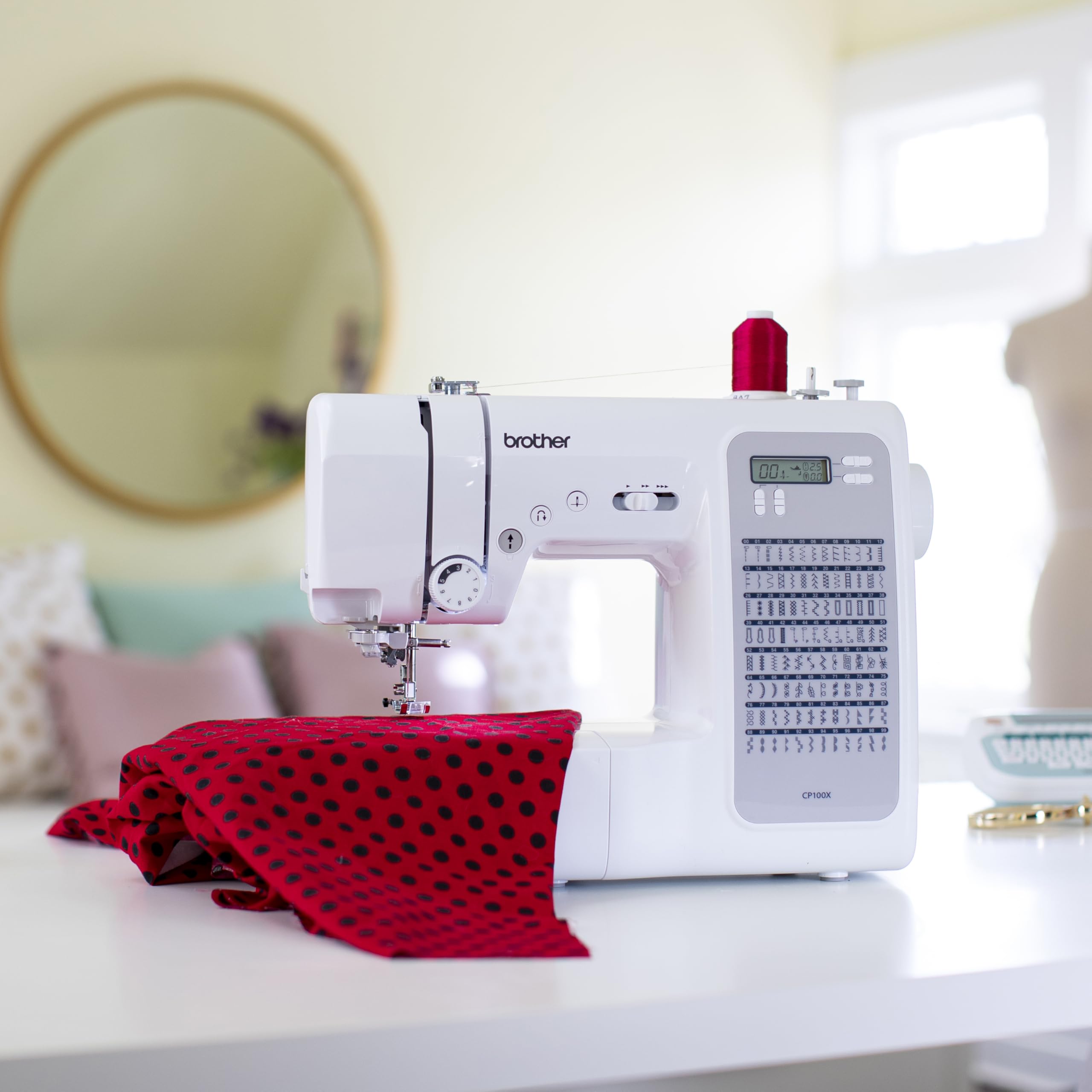 Brother CP100X Computerized Sewing and Quilting Machine - Perfect for Home DIY, Fashion Design & Craft Projects | Easy-to-Use Digital Stitching for Beginners & Professionals