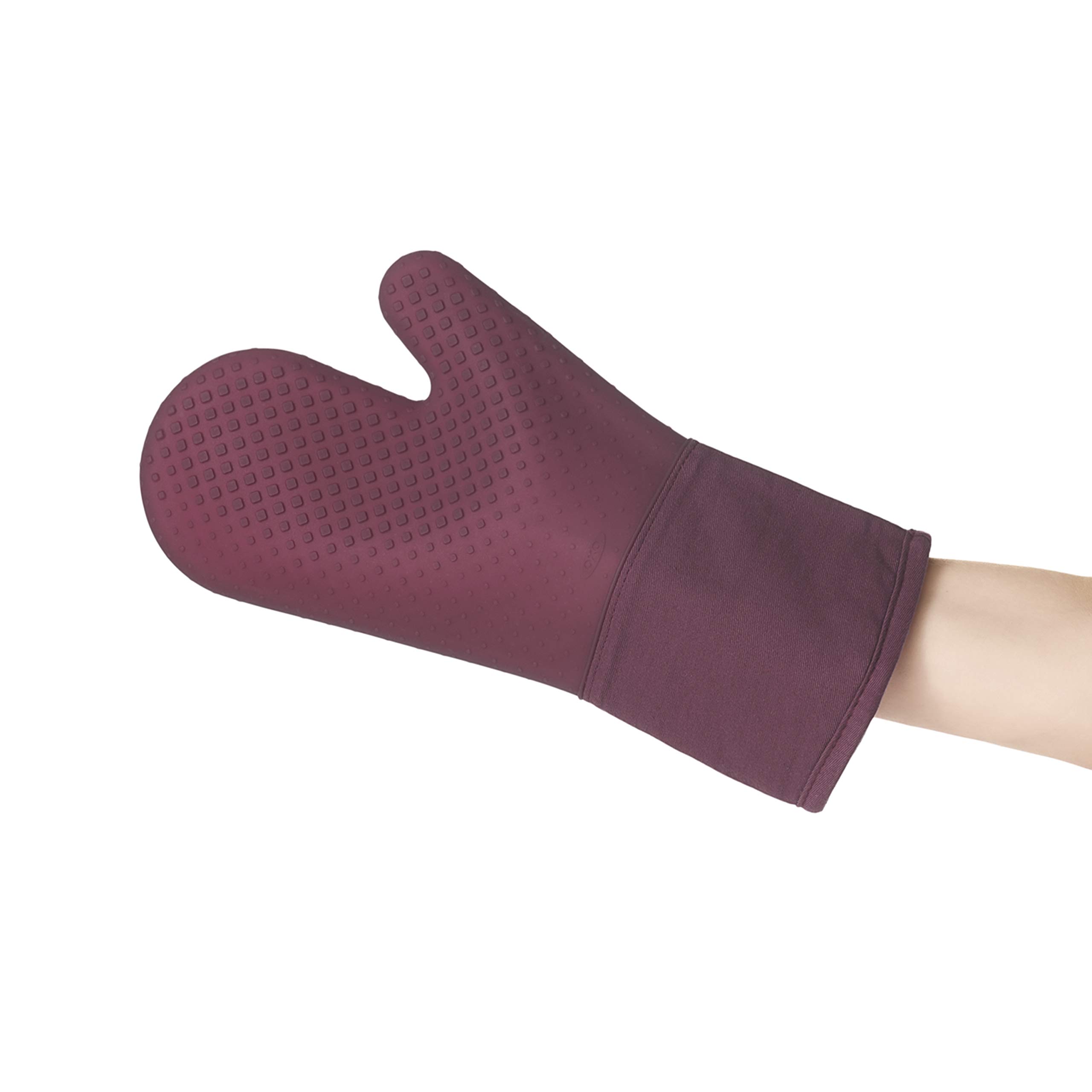OXO Good Grips Heat Resistant Silicone Oven Mitt & Pot Holder Set (2-Piece) - Non-Slip Kitchen Gloves for Baking, Grilling & Cooking - Perfect for Hot Pans, Baking Sheets & Dutch Ovens
