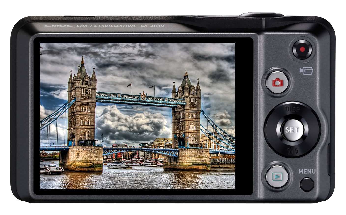 Casio Exilim EX-ZR10SR 12.1MP High-Speed Digital Camera with 7x Zoom - Silver (EX-ZR10) - Perfect for Travel, Vlogging & Everyday Photography