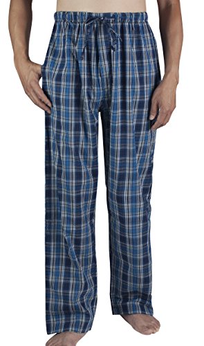 Plaid Dark Blue Pants