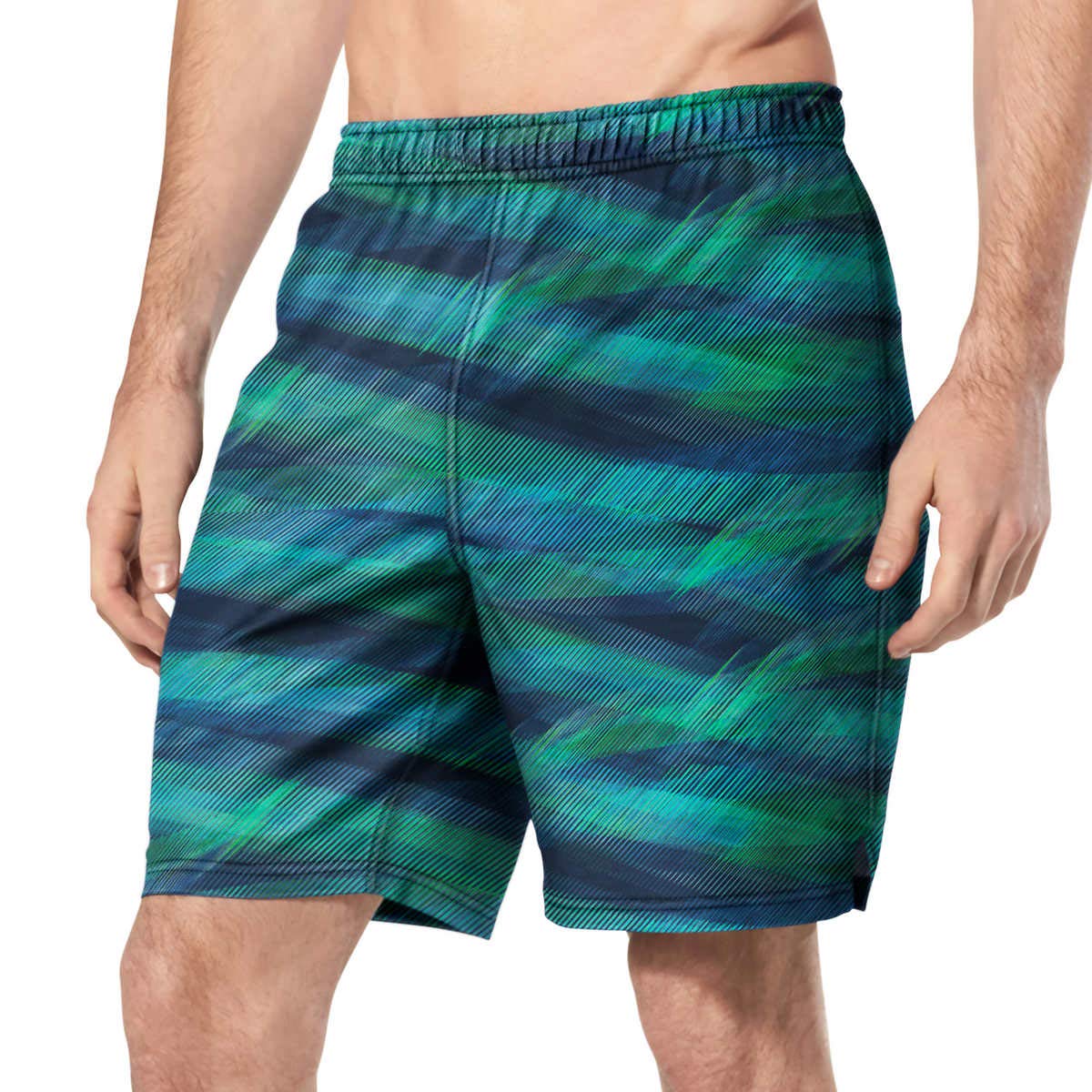 Speedo Men's Hydro Volley Swim Shorts - Quick-Dry, Comfortable Swim Trunks for Beach, Pool & Water Sports (Ocean Depths II)