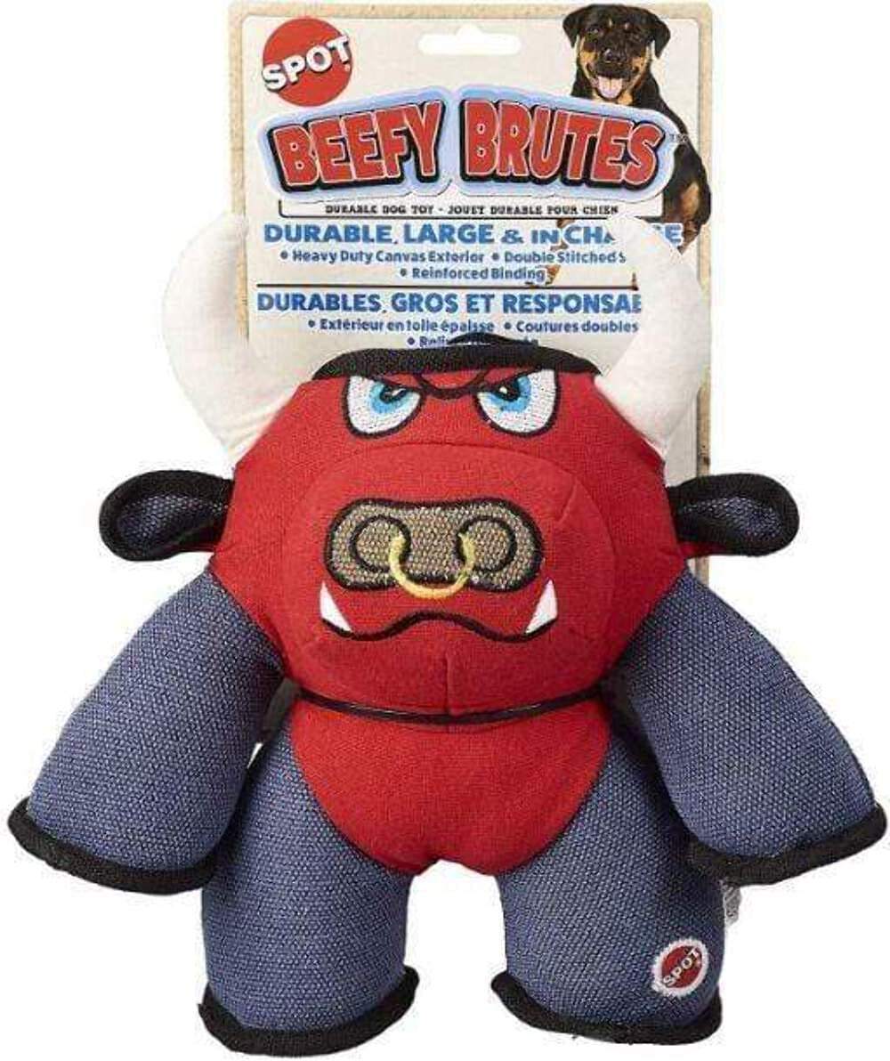 SPOT Beefy BRUTES Durable 10-inch Dog Chew Toy for Aggressive Chewers - Tough Chew Toys for Large Dogs, Puppy Teething & Playtime Fun