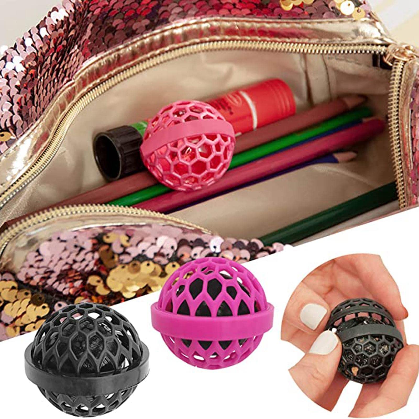 BNF Reusable Detachable Backpack for Women - Waterproof Travel Backpack with Clean Ball for Purses, Handbags & Wallets (Pink) - Perfect for Gym, Work, School & Outdoor Activities