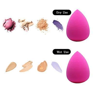 Baba Enterprises Professional Makeup Sponge Set of 4 - Foundation Blender Beauty Sponge for Liquid, Cream & Powder - Perfect for Contouring, Baking & Everyday Makeup Application