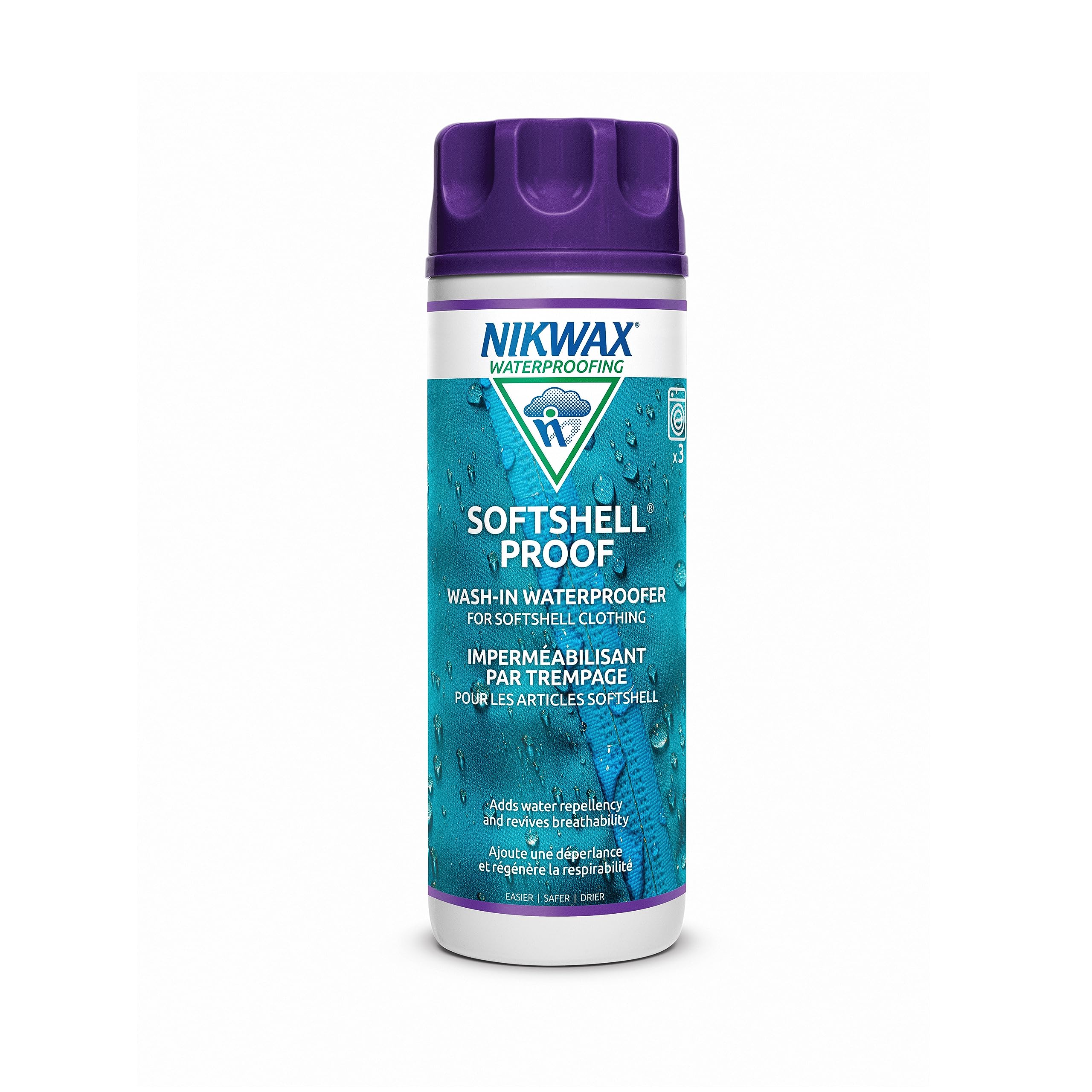 Nikwax Softshell Proof Wash-In Waterproofing Treatment - Protect & Restore Outdoor Gear for Hiking, Skiing & Rainwear