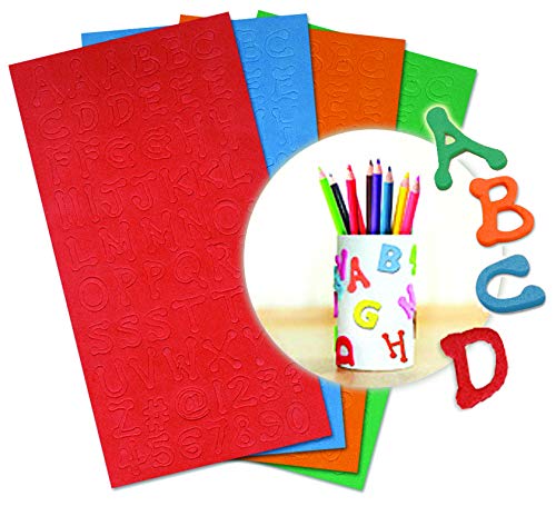 Kids Foam Alphabet Stickers - 256 Pcs 1/2