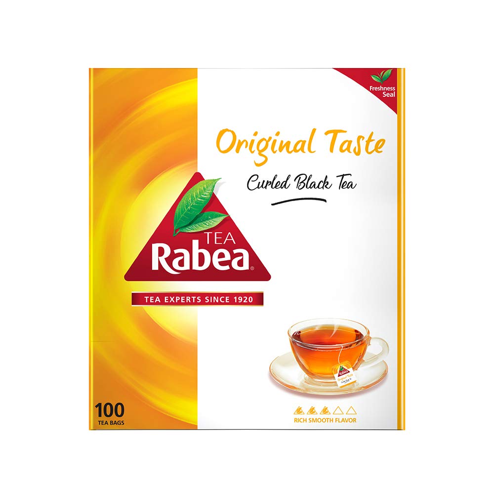 Premium Rabea Express Black Tea Bags - 100 Count | High-Quality Loose Leaf Tea Alternative | Perfect for Morning Boost, Afternoon Relaxation & Office Use
