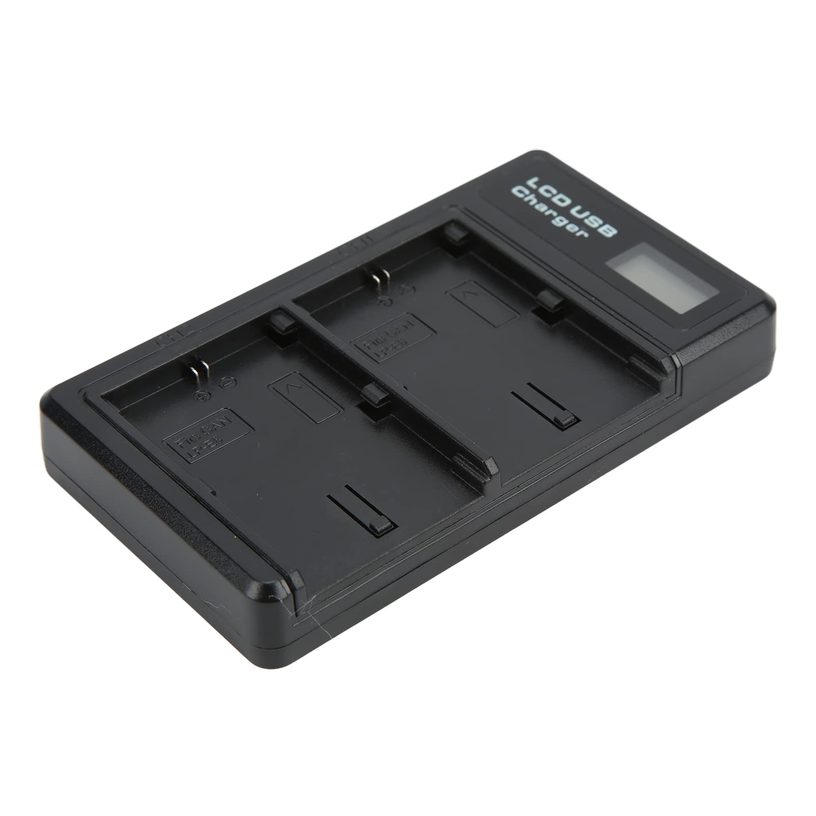 Dual-Channel LCD-Display Camera Battery Charger with Type-C Cable for Canon LP-E6 Batteries - Fast Charging for DSLR & Mirrorless Cameras - Perfect for Travel, Wedding & Outdoor Photography