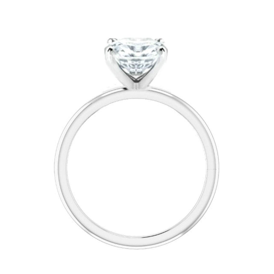 2.40CT Colorless Moissanite Crushed Ice Ring - Elongated Cushion Cut 925 Sterling Silver Engagement Ring | Wedding Gift, Anniversary Present, Proposal Jewelry for Her | Perfect for Romantic Occasions & Special Celebrations