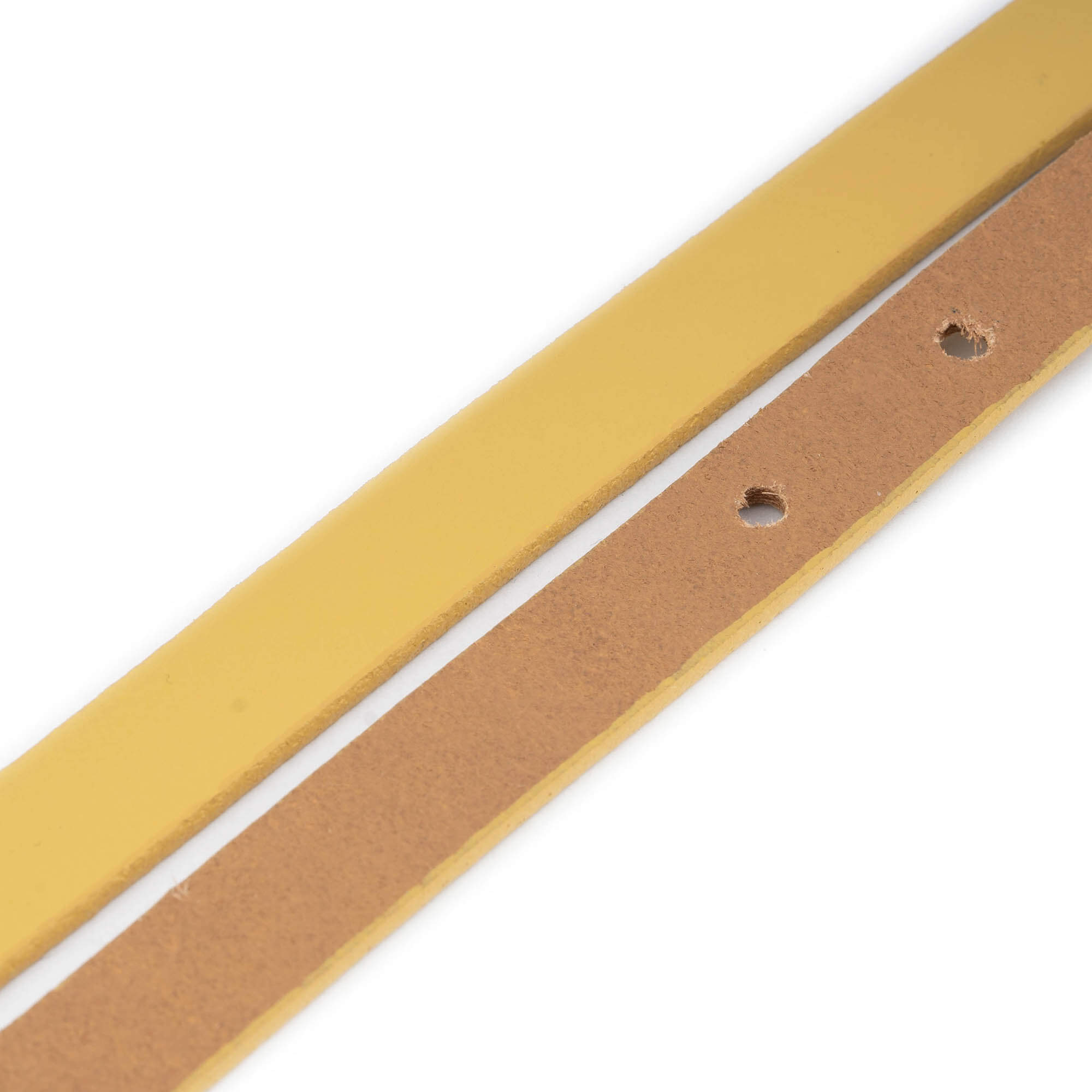 1.5 cm Sand Beige Genuine Leather Belt Strap Replacement for YSL Buckles - Women's Fashion Accessory for Office, Casual & Evening Wear