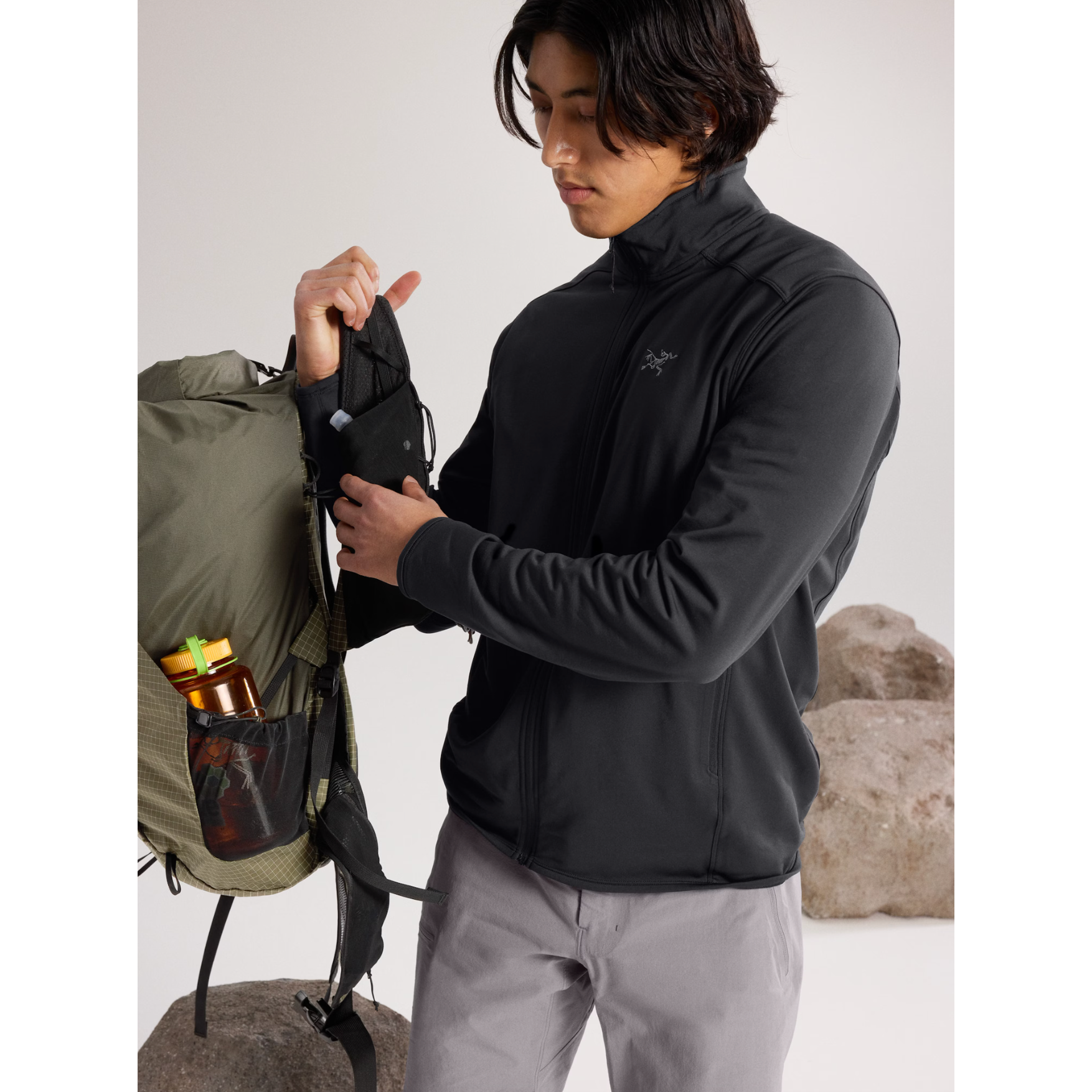 Arc'teryx Men's Kyanite Lightweight Fleece Jacket - Breathable & Warm Midlayer for Hiking, Climbing & Outdoor Adventures