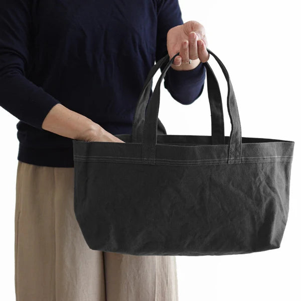 Kurashiki Hampu Selvedge Canvas Tote Bag - Rust Blue Japanese Canvas Tote Bag for Work, Travel & Everyday Use | Durable & Stylish Shoulder Bag