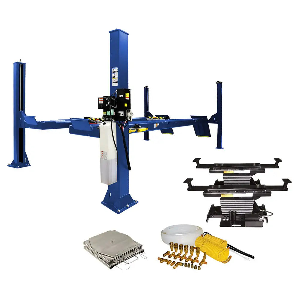 Challenger AR4115EAO 4-Post Open End Wheel Alignment Lift - 15,000 lbs Capacity | Perfect for Auto Shops & Tire Centers | Heavy-Duty Vehicle Service & Maintenance