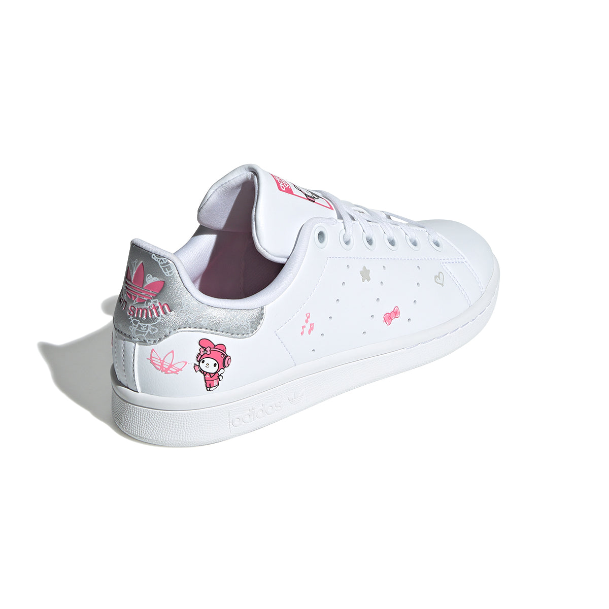 Hello Kitty Kids Stan Smith 'Melody' Sneakers - Cute White & Pink Casual Shoes for Girls - Perfect for School, Playdates & Everyday Wear