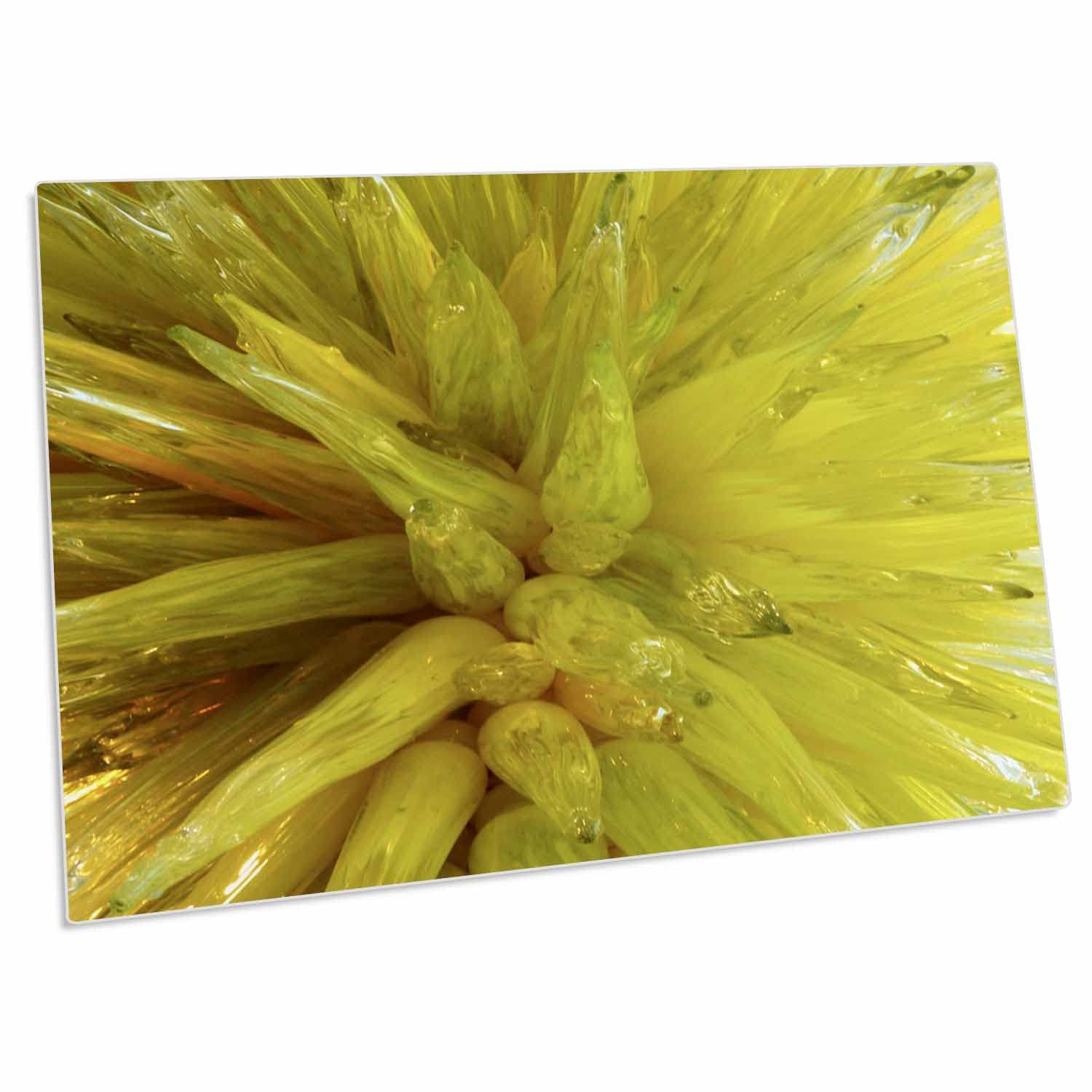 3D Rose Florene Contemporary Yellow Shine Desk Pad Place Mats Set of 4 - Non-Slip Table Protector for Dining, Office & Home Decor (dpd-29698-1) - Perfect for Dinner Parties, Workstations & Kitchen Countertops