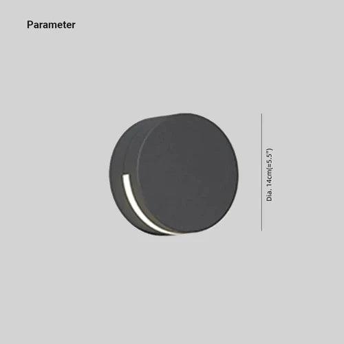Weatherproof Round Outdoor Up and Down Wall Lights - IP65 Waterproof, Black Exterior Sconce Lighting for Patio, Garden, Porch, and Facade Illumination