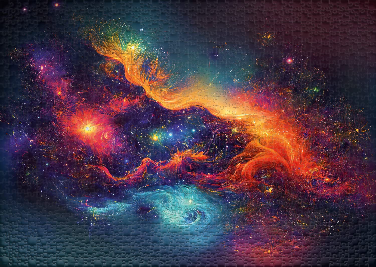 1000-Piece Star Dust Galaxy Puzzle - High-Quality German-Made Space Jigsaw for Adults - Fantasy Universe & Cosmos Theme - Perfect for Relaxation, Family Bonding & Home Decor