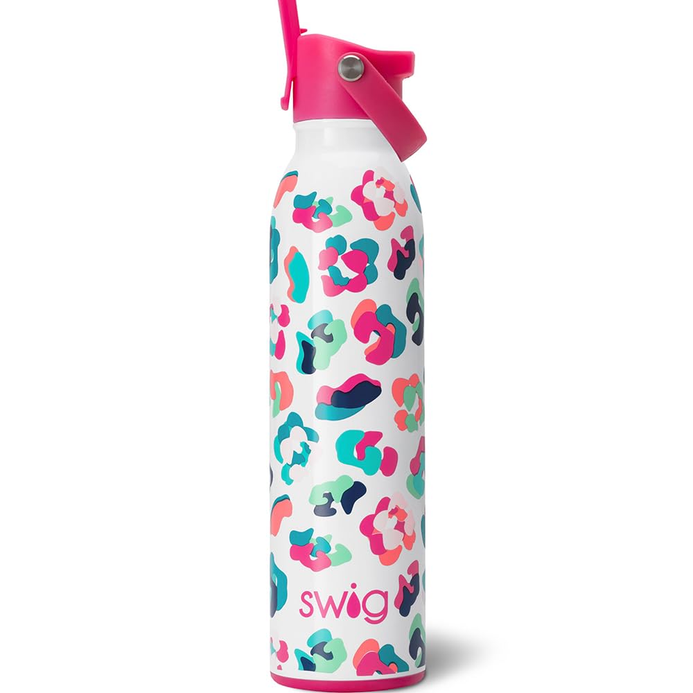 20oz Insulated Stainless Steel Water Bottle with Straw & Lid - Travel & Gym Use