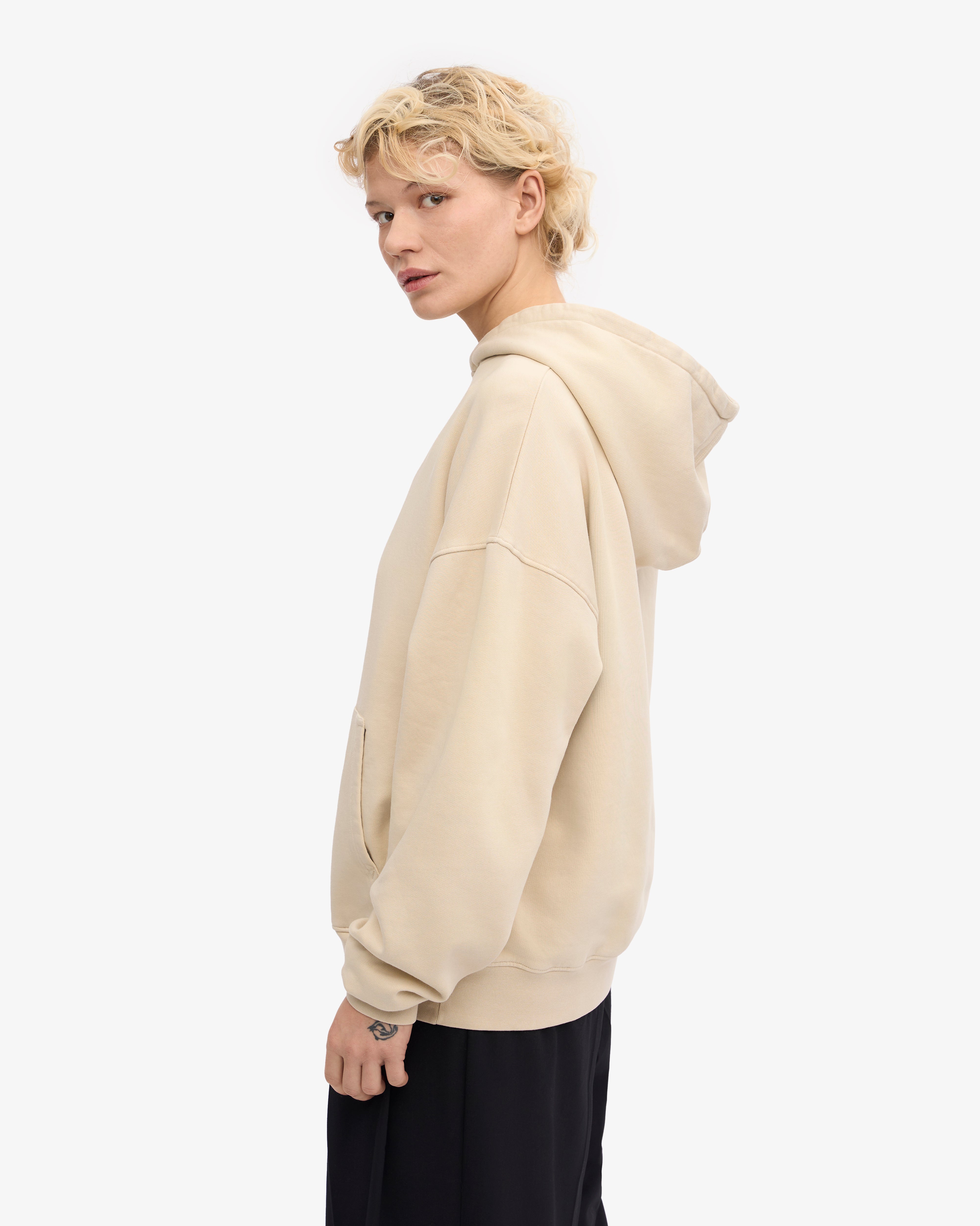 Organic Oversized Hoodie - Ivory White | Soft & Cozy Unisex Pullover for Men & Women | Perfect for Casual Wear, Lounging & Outdoor Activities