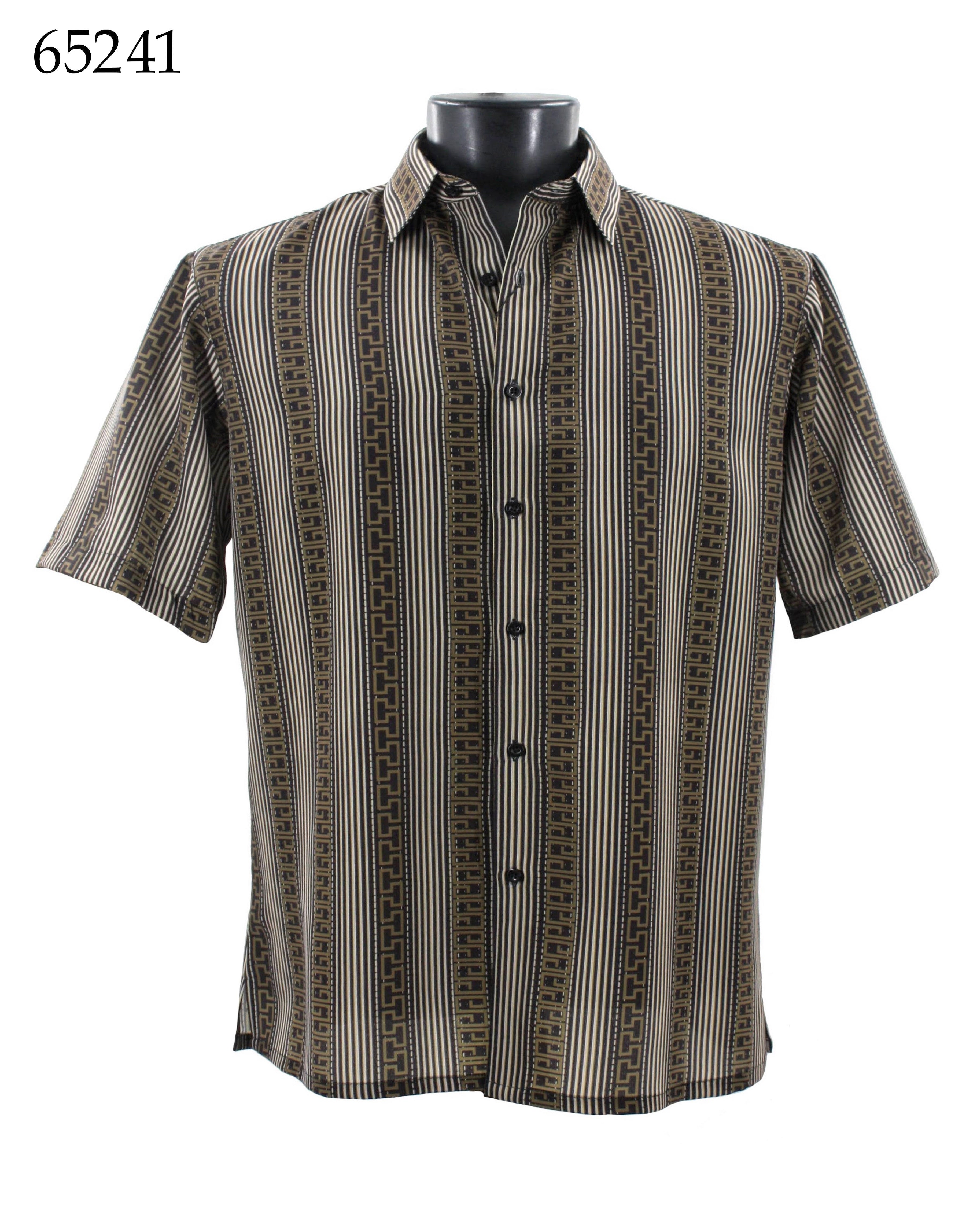 Bassiri Men's Casual Short Sleeve Shirt 65241 - Lightweight Breathable Summer T-Shirt for Outdoor Activities, Travel & Everyday Wear