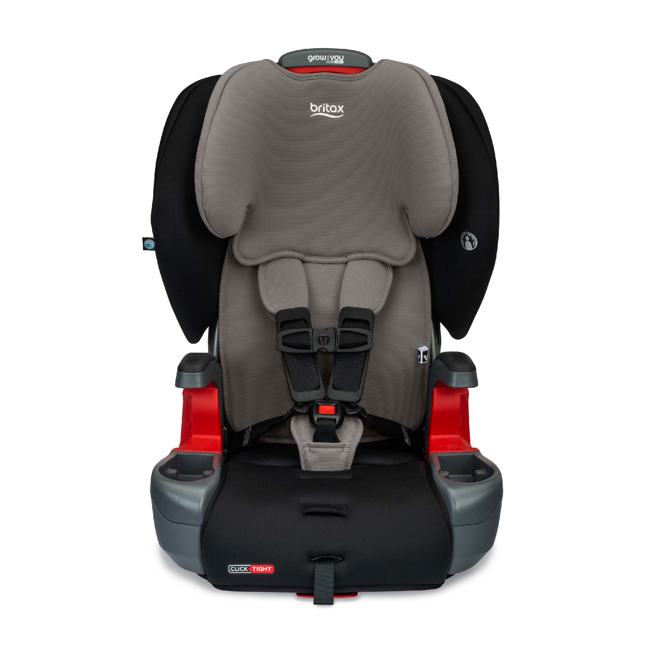 Britax Grow With You ClickTight Harness 2 Booster Car Seat - Safe Convertible for Toddlers to Big Kids - Perfect for Family Travel & School Commute