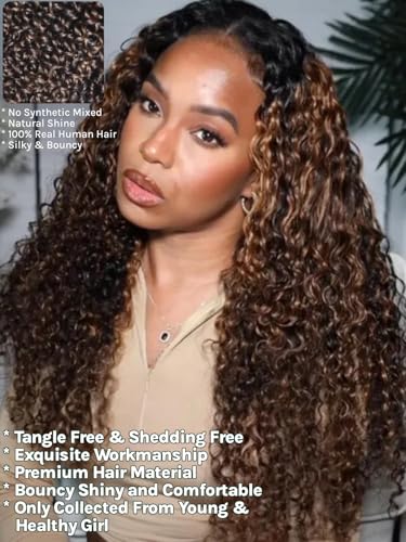 Highlight With Dark Roots Curly Bundles FB30 Color