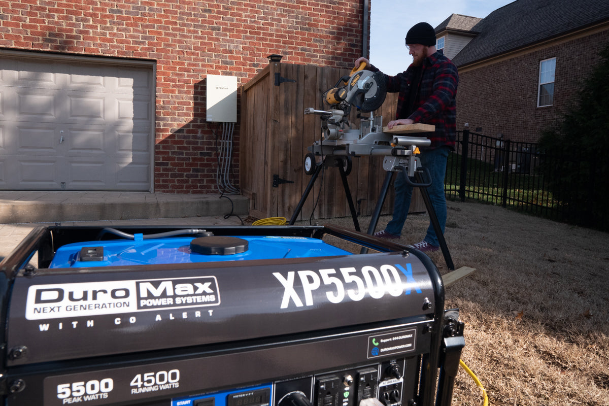 5500W Portable Gasoline Generator with CO Alert - Reliable Backup Power for Home, Camping & Outdoor Emergencies