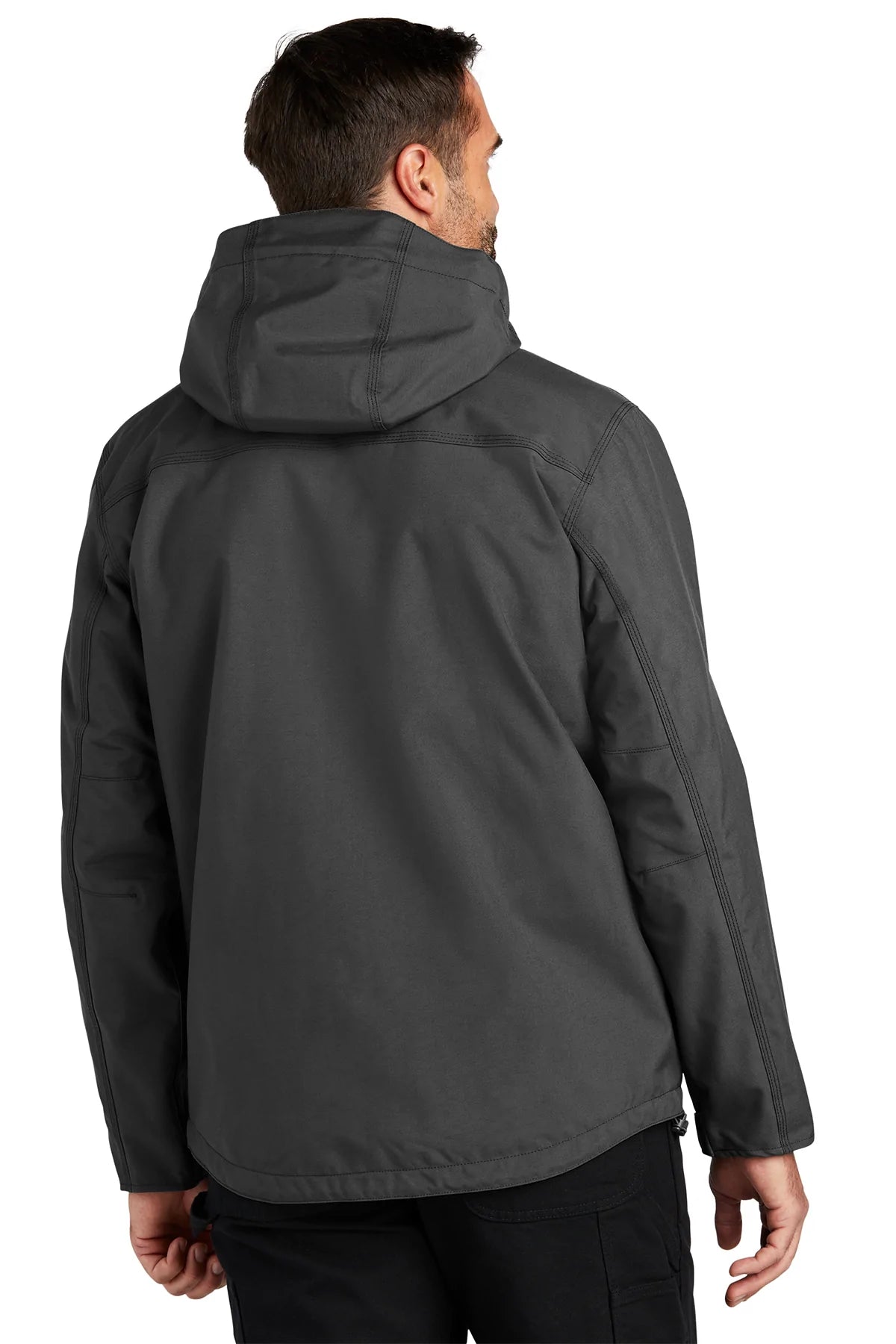 Carhartt Shoreline Branded Jacket for Men & Women | Water-Resistant Work Jacket | Shadow Grey | Perfect for Outdoor Work, Hiking & Casual Wear