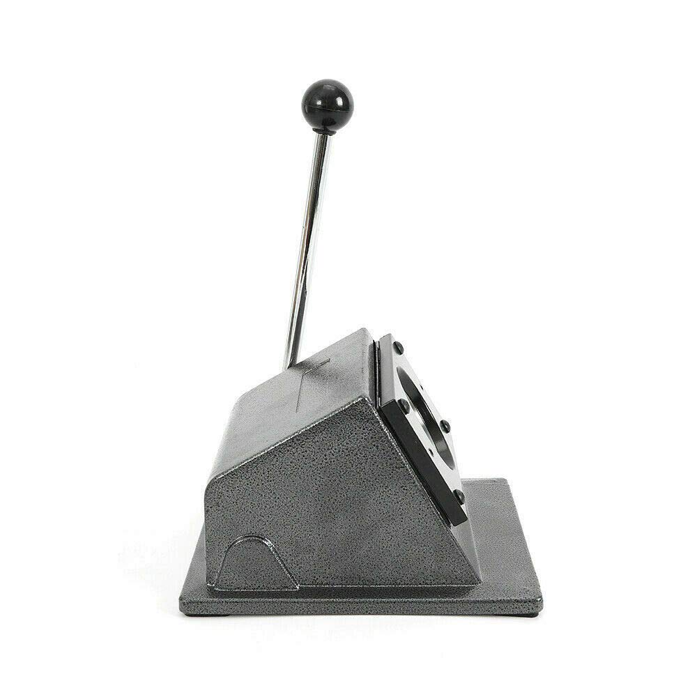 58mm (2.3 Inch) Round Button Maker Machine - Professional Badge Button Press with Circle Cutter, PVC Card Punch Die for Custom ID Badges, Credit Card Cutting - Perfect for DIY Crafts, Events, Promotions & School Projects
