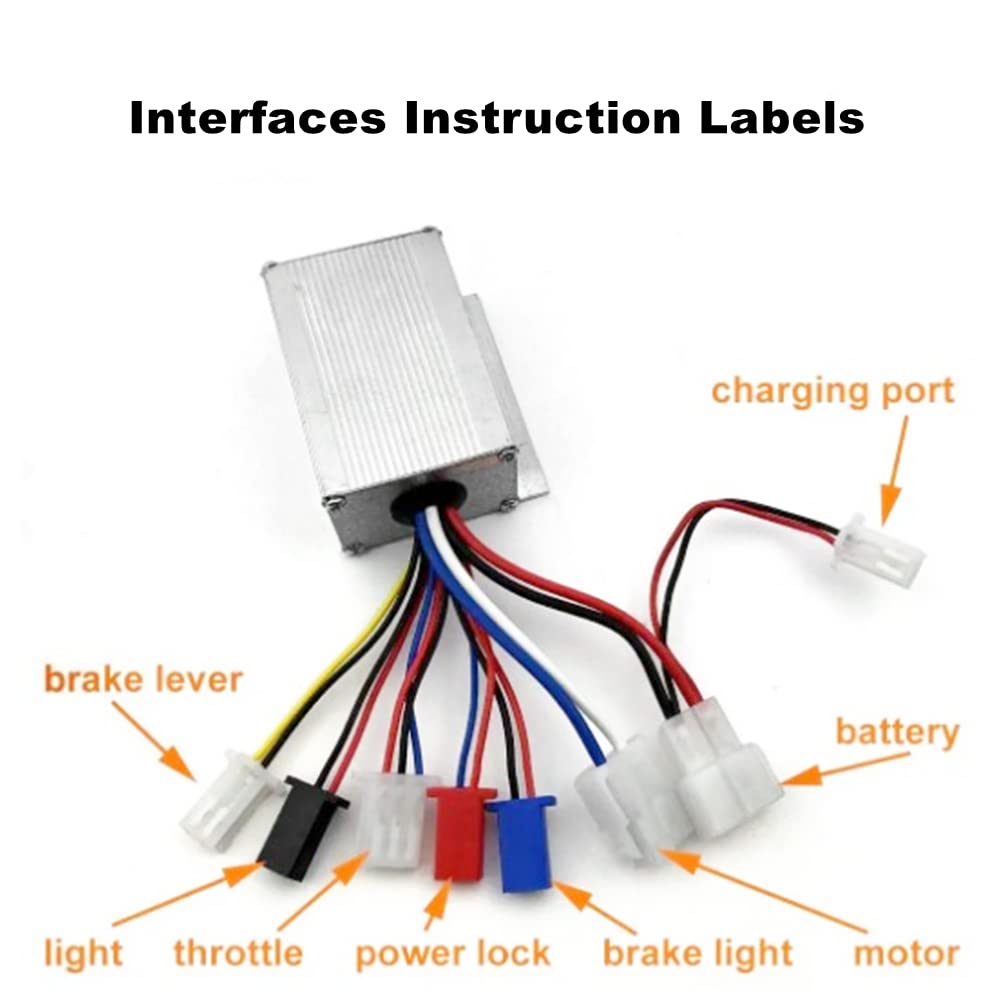 24V 250W Electric Brushed Motor Speed Controller for Electric Scooters - Perfect for DIY E-Bike, Mobility Scooter & Go-Kart Upgrades
