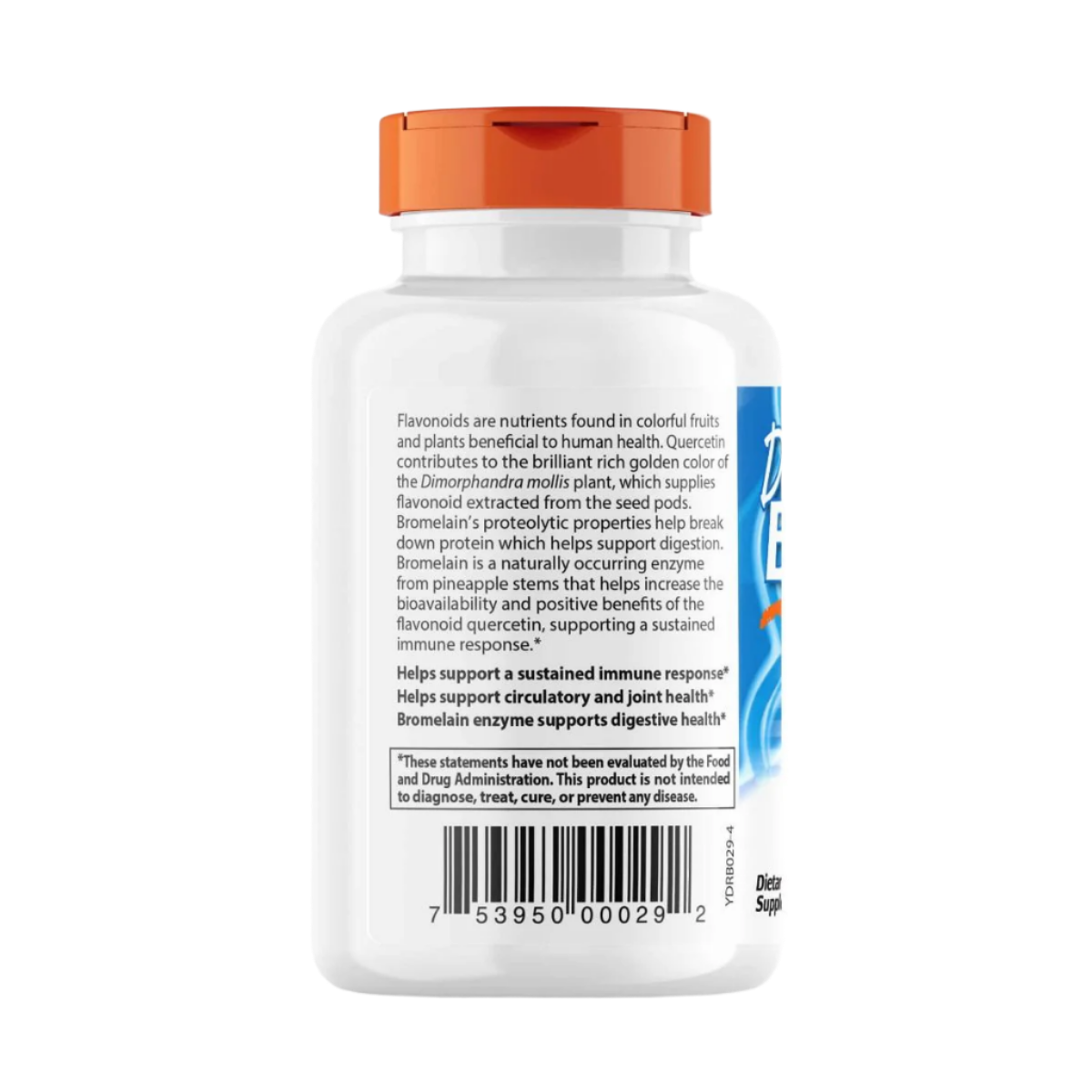 Doctor's Best Quercetin Bromelain 180 Veggie Capsules - Immune Support Supplement with Antioxidant Properties for Allergy Relief & Respiratory Health | Vegetarian, Non-GMO | Ideal for Seasonal Wellness & Active Lifestyle