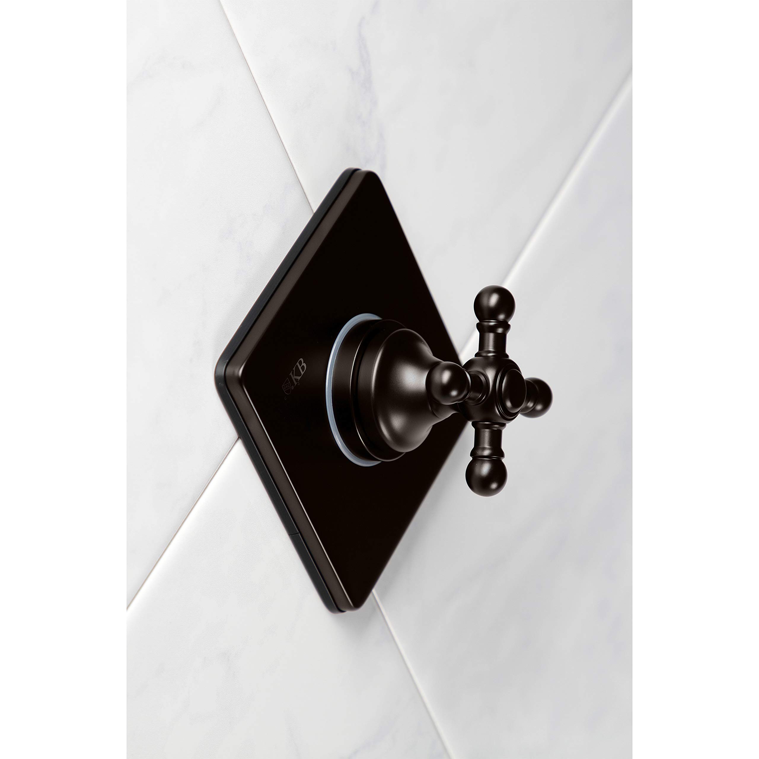 Kingston Brass KS3045BX 3-Way Diverter Valve with Trim Kit in Oil Rubbed Bronze Finish | Perfect for Shower, Bathtub & Sink Plumbing Systems