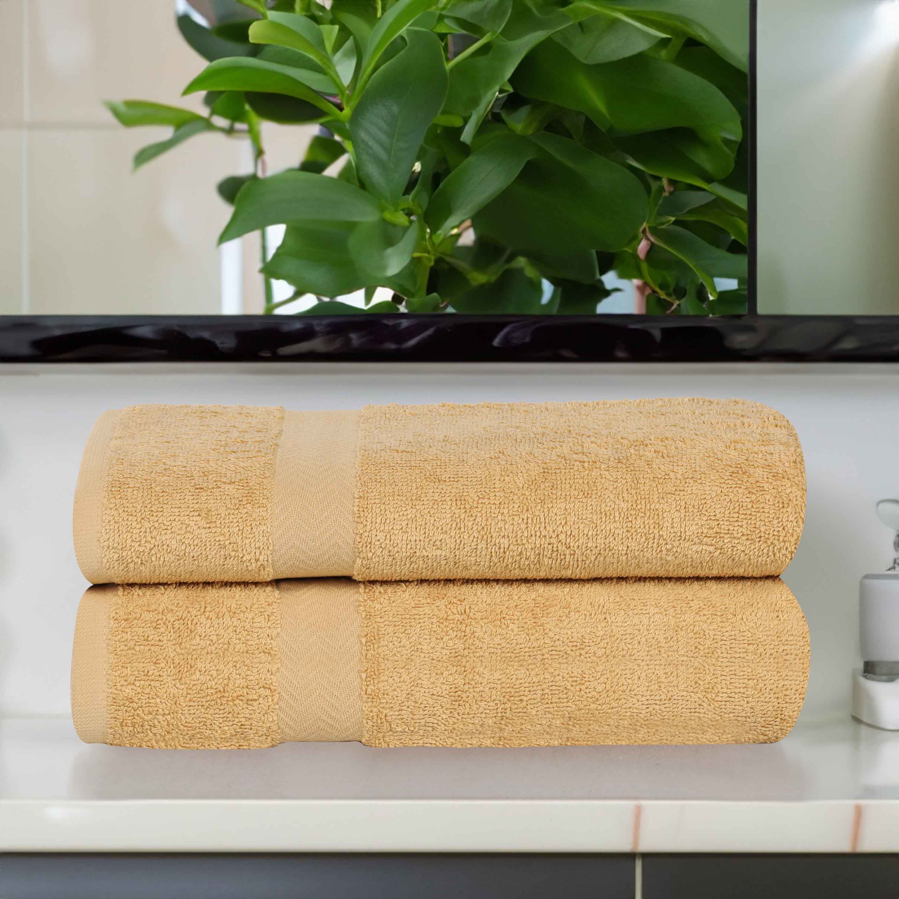 Franklin Eco-Friendly Organic Cotton 2-Piece Bath Sheet Set | Ultra Soft & Absorbent Towels for Spa, Beach & Luxury Bathroom Use