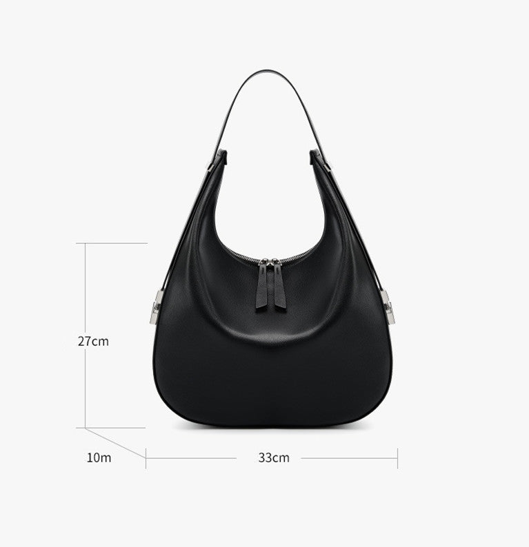 Stylish Curved Crescent Shoulder Bag for Women - Fashionable Crossbody Purse with Adjustable Strap, Perfect for Daily Use, Travel & Shopping